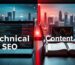 What is the difference between technical SEO and content SEO?