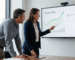 Agency consultant discussing local search metrics with business owner in conference room