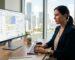 SEO consultant reviewing Google Business Profile dashboard in Miami office