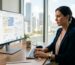 SEO consultant reviewing Google Business Profile dashboard in Miami office
